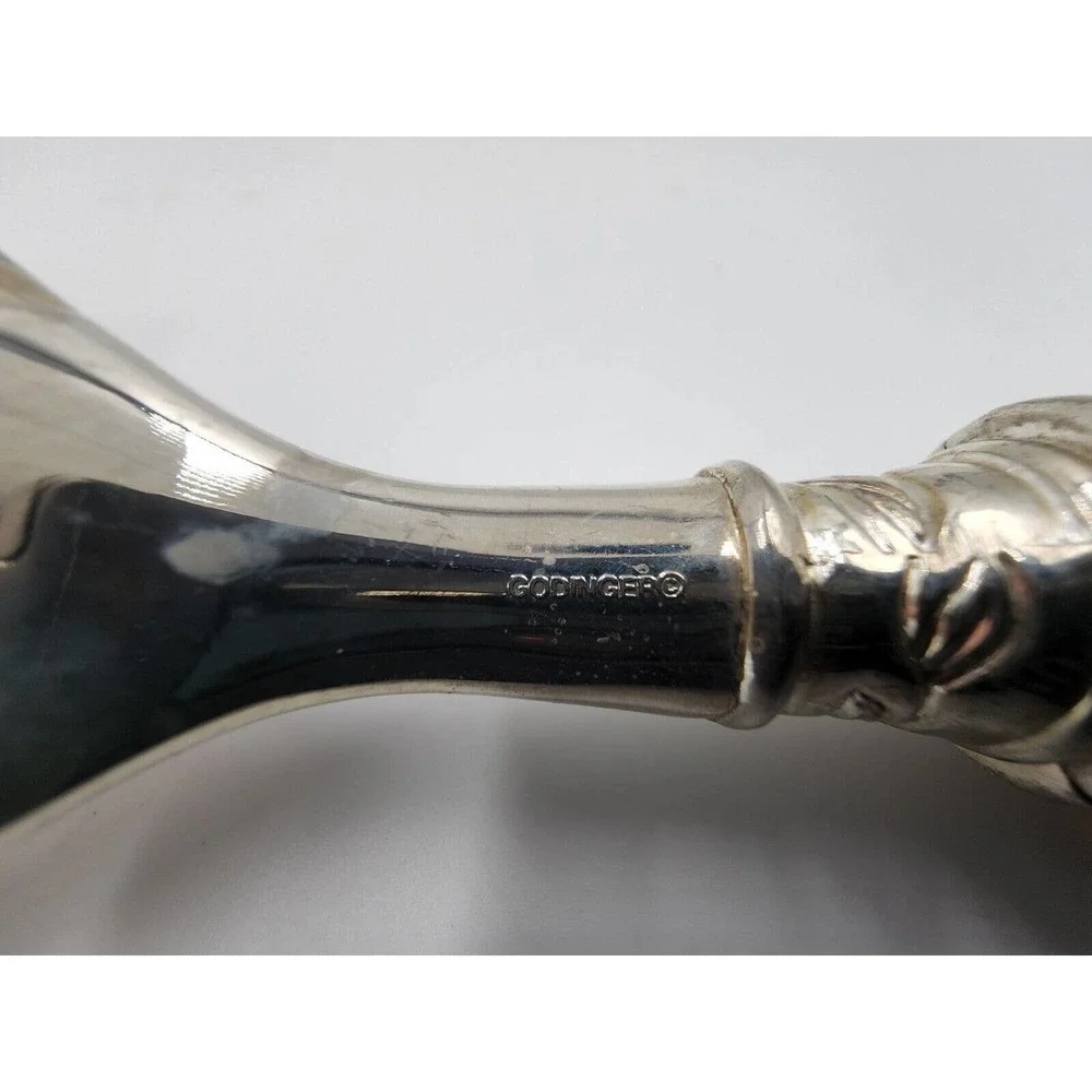 Godinger Silver-Plated Filigree Grape Handle Amber Crystal Silverware Set